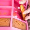 CASUAL PRODUCT Soule Nouveau Financier Cake Mold, 8 Cavities, Pink, Silicone Rubber, Baking Mold, Cake Mold, 8.5 x 4.2cm (1 Cavity)