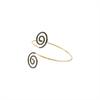 Heart Glazed Enamel Bracelet Geometric Arm Ring Bohemian Women's Hand Bracelet  Gold Jewelry