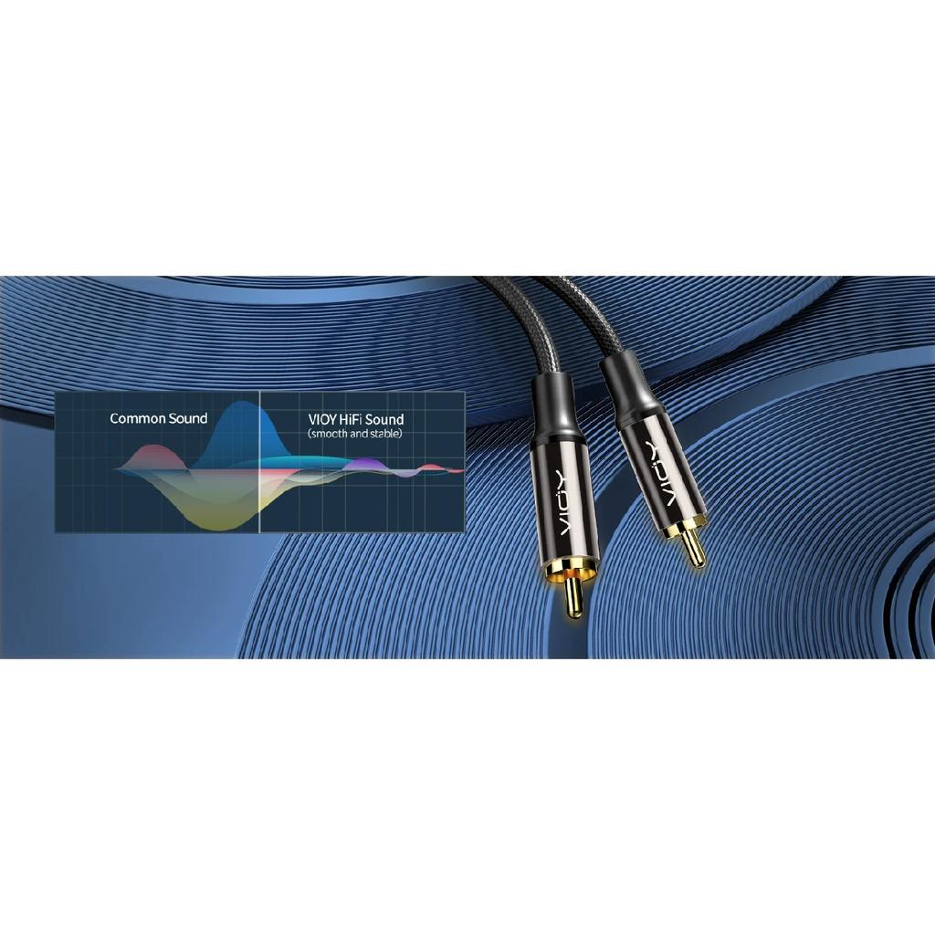 Subwoofer Cables Digital Coaxial Audio Cable HiFi 5.1 SPDIF RCA Male To Male Stereo Audio Cord for Home Theater HD TV Amp