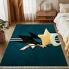 Shark City Lights Floor Mat for Living Room, Game Rooms, Office, Bedroom, Office Floor Mat Playful Design, Christmas fan gifts