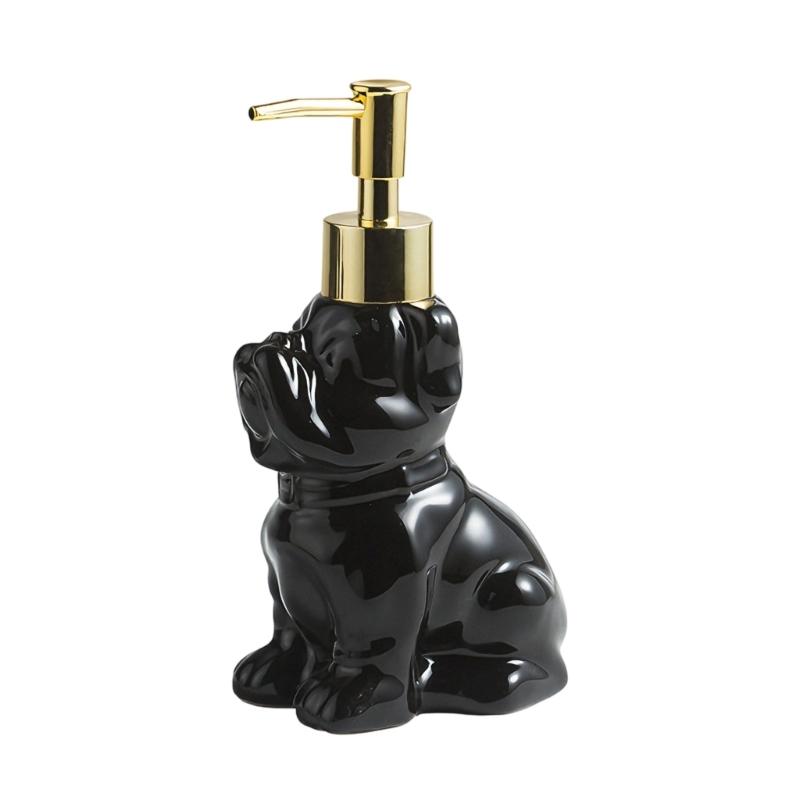 Керамическая бутылочка для лосьона, дозатор для мыла для дома, ударопрочная конструкция, держатель для контейнера с жидкостью для домашней ванной комнаты