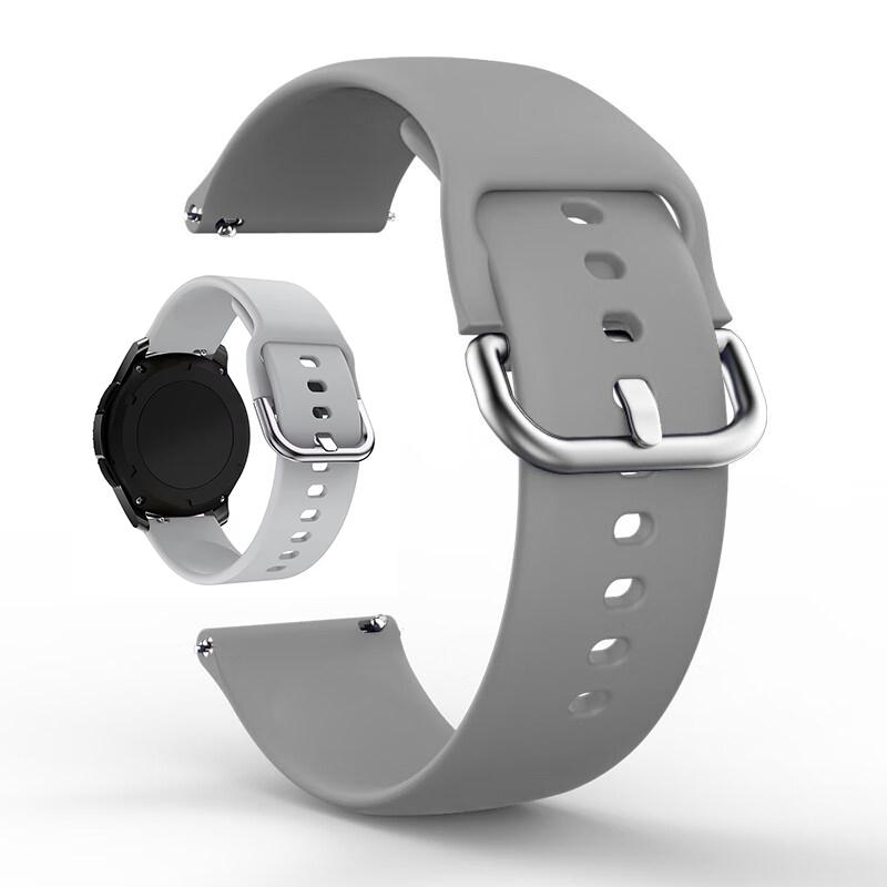 Силиконовые ремешки для Samsung Galaxy Watch 6 5 4 Active 2 Спортивные ремешки для часов 22 мм Для Amazfit GTS 4/3/2e/Bip Ремешки для часов Пояс