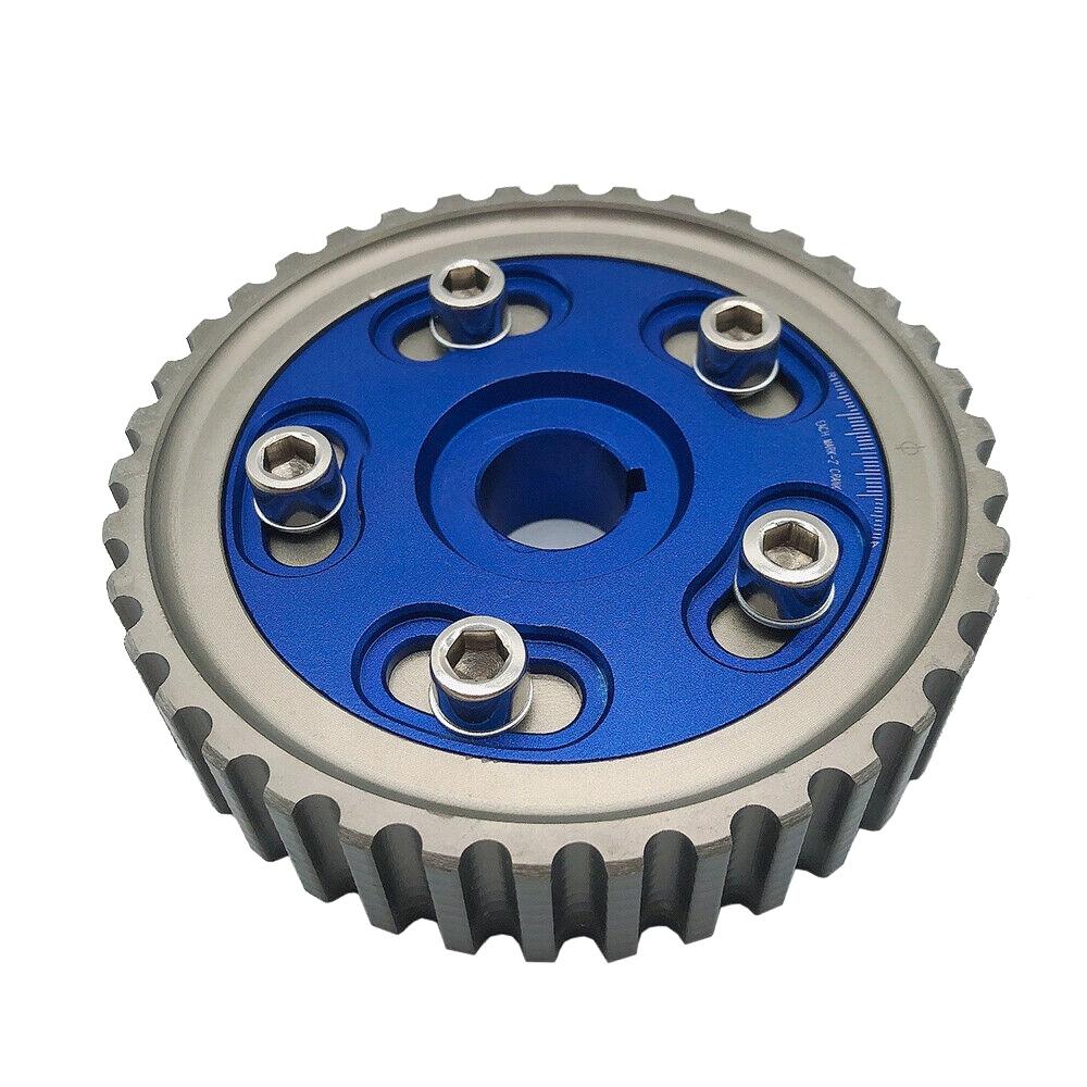 Adjustable Cam Gears Pulley Timing Gear For Honda Civic D15 D16 SOHC D-SERIES 88-00 Del Sol 93-97 Blue-A54R