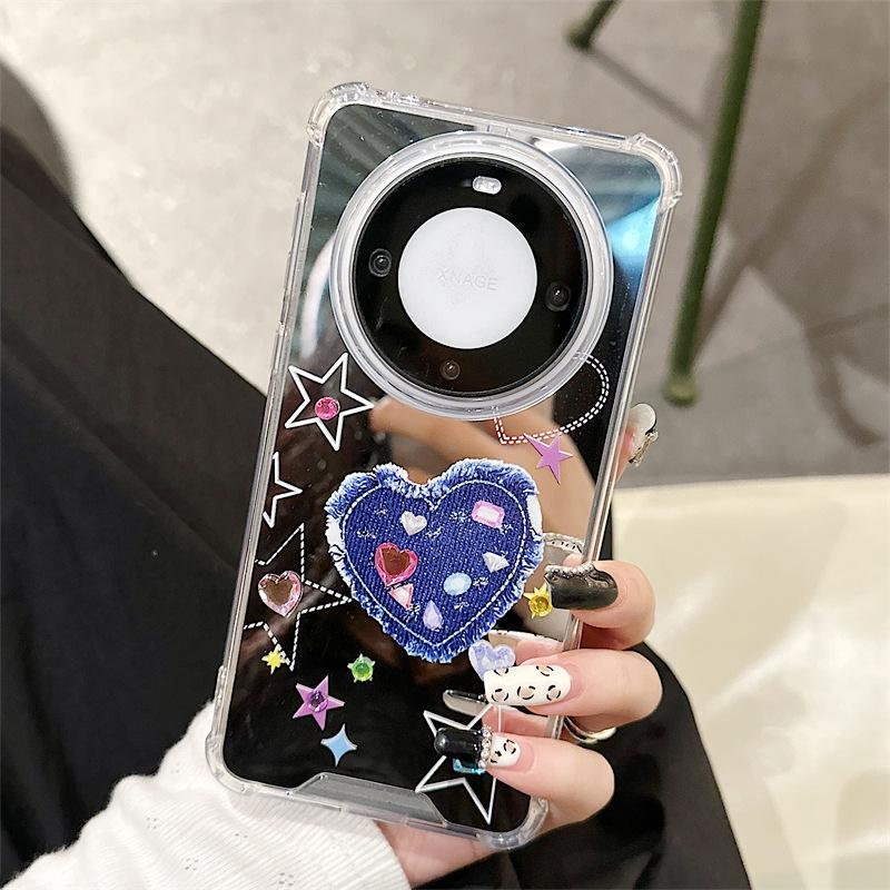 Чехол Huawei Mate60 Pro/P60 Diamond для моделей Honor 90/80 и Nova11/10 Mirror