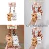 Rabbit Bear Plush Animal Keychain Set With Soft Fur For Kids And Collectors