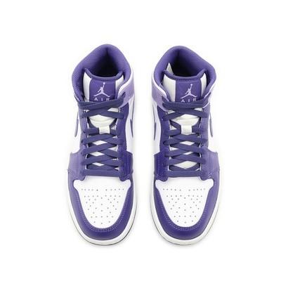 DQ8426-515 Nike Air Jordan 1 Mid Небесно-лиловый Белый Светло-голубичный (Мужской)