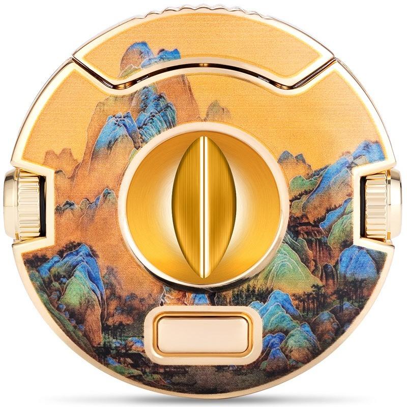 Stainless Steel Sharp and Smooth V-shaped Cigar Clipper, Portable Metal Cigar Cutter for Clean Cutting