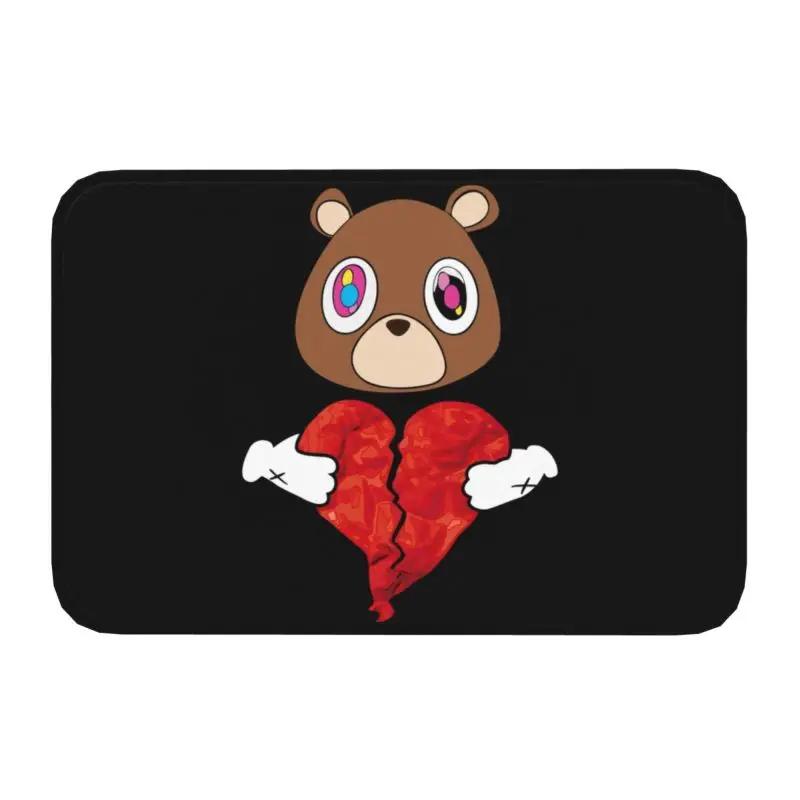Custom Kanye West Ye Bear Doormat Mat Anti-Slip Kitchen Bathroom Garage Rug Carpet 40*60cm