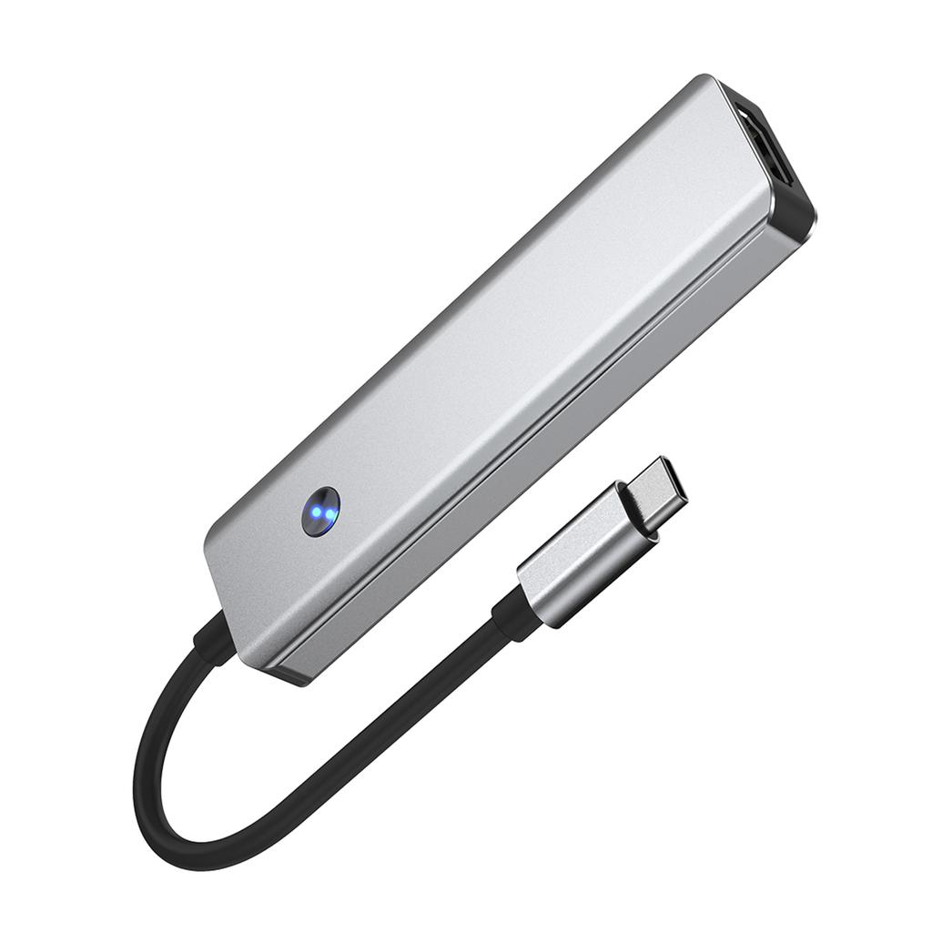 Адаптер-хаб с интерфейсами 5 в 1 TYPE-C+USB3.0*1+USB2.0*2+HDMI+PD100W для iPad