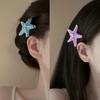 2PCS Summer Starfish Hair Clip Beach Sweet Bangs Clip Fashion Starfish Hairpin  Ladies/Girls