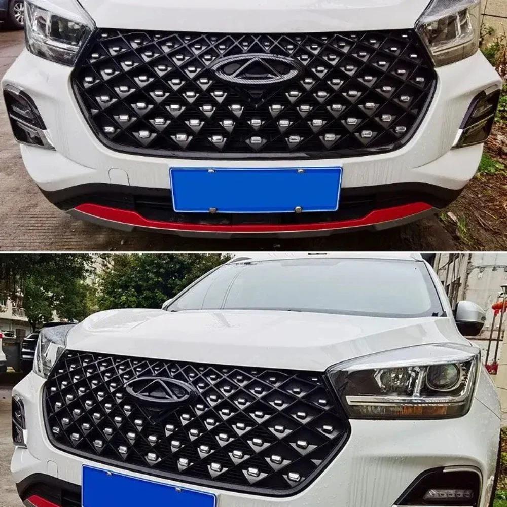 Для Chery Tiggo 8pro 8plus 5X Tiggo 7 pro MAX Arrizo Mart Автомобильный передний значок Черный значок Руль Наклейки для модификации автомобиля ab1