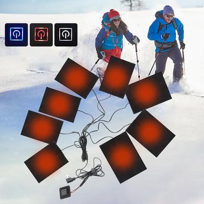 USB Нагревательная Подушка Складная Нагреваемая Простынь Водонепроницаемая 3 Режима Электрическая Нагревательная Простынь Термальная Зимняя Греющая Жилетка Подушки Штаны Нагревательные Подушки