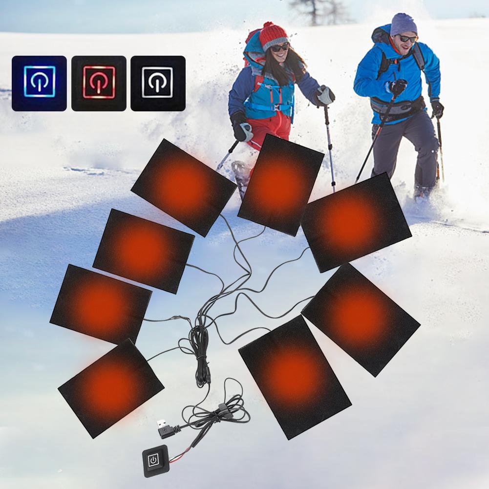 3 уровня электрический тканевый обогреватель USB грелки уличные теплые зимние обогреватели жилеты обогреватели для самостоятельного изготовления одежды с подогревом