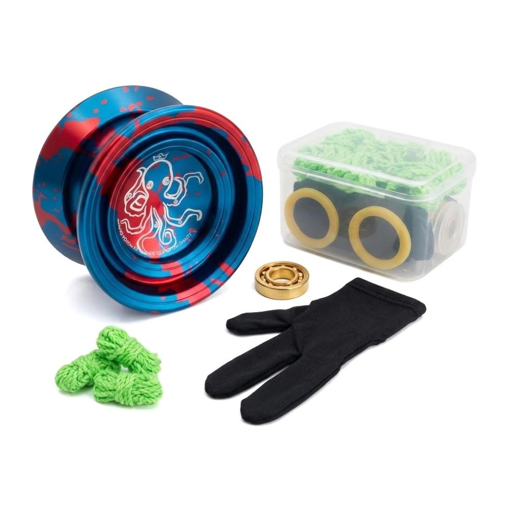 Glove Included Metal Yoyo Aluminum Alloy Advanced Yoyo Ball Professional Yoyo Competition Use