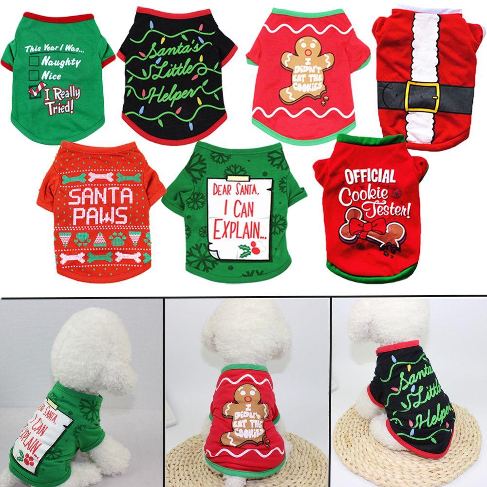 Funny Cosplay Puppy Christmas Vest Pet Party Clothes Dog Sweatshirts Halloween Costume