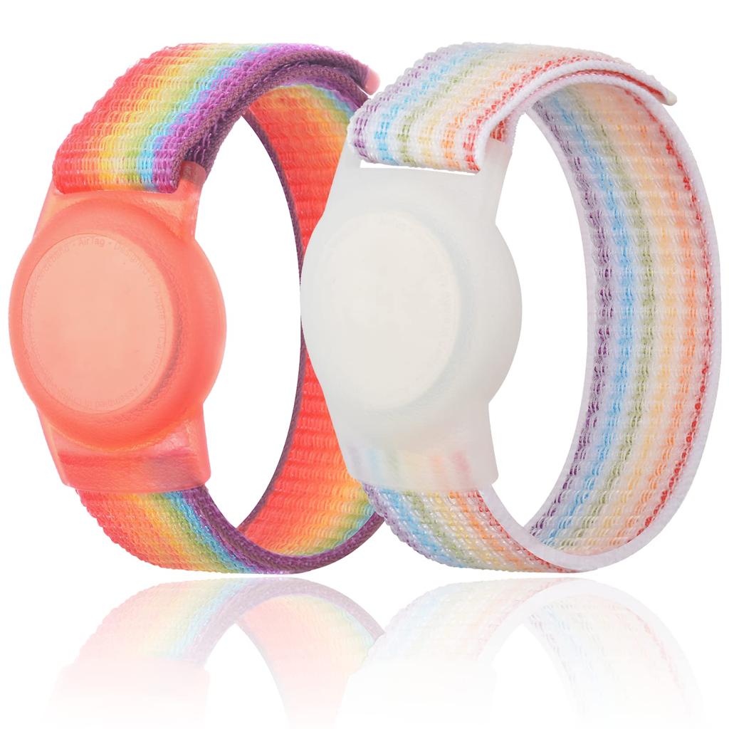 Kids Anti-Lost Adjustable Nylon Wristband Protective Holder, Bracelet Compatible with Location Tracker