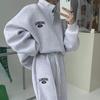 Женский уличный комплект: свободная толстовка и спортивные штаны, Осень/Зима 2025