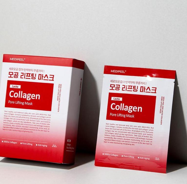 Коллагеновая маска для сужения пор – Medi-Peel Red Lacto Lifting Pack