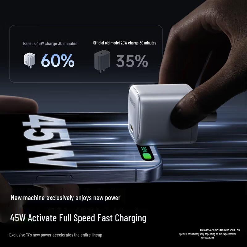 Baseus 45W PD GaN Fast Charger for iPhone & iPad