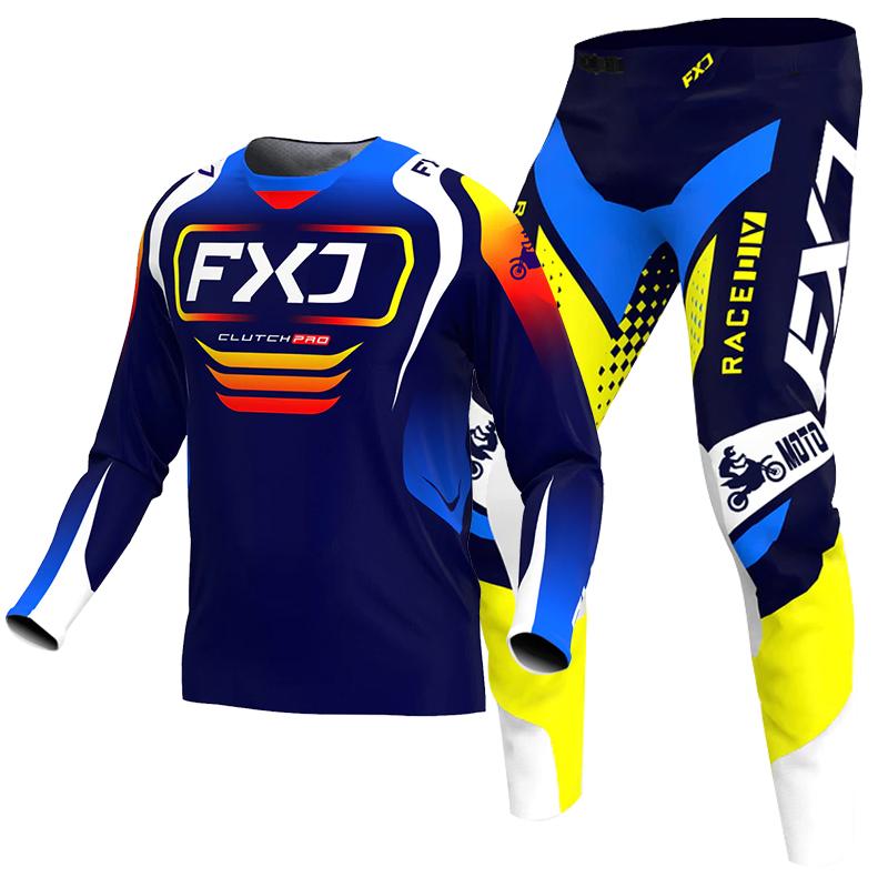 НОВЫЙ 2026 FXJ эндуро мотокросс джерси и штаны комплект экипировки mx одежда для мотоцикла mtb carracing костюм Оборудование для бездорожья