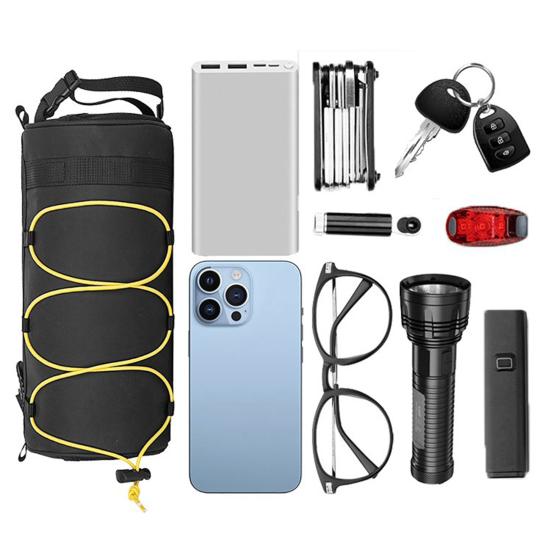 Сумка на руль велосипеда с плечевым ремнем, застежка-молния, застежка-лента, передняя сумка для велосипеда, сумка из искусственной кожи для горного и шоссейного велосипеда, аксессуары для велосипеда