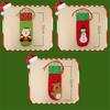 Colorful Snowman Santa Claus Champagne Package Dinner Table Decor Christmas Wine Bottle Cover Bag