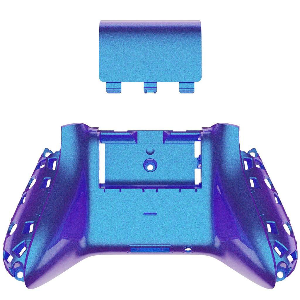 eXtremeRate Custom Back Cover Shell for Xbox Core Wireless Glossy Replacement Cover Bottom Shell for Xbox Series Not Purple Controller, & X/S