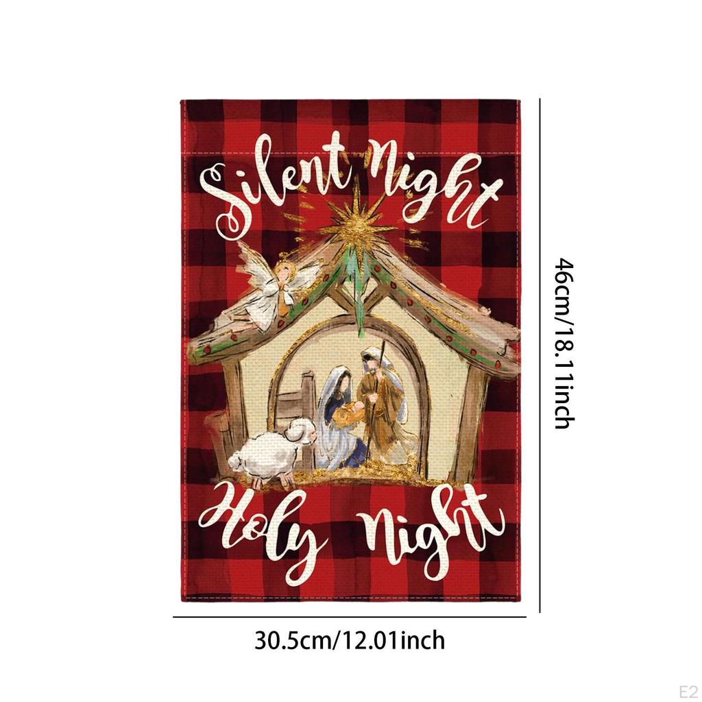 Рождественский декоративный садовый флаг-баннер вертикальный легкий домашний декор