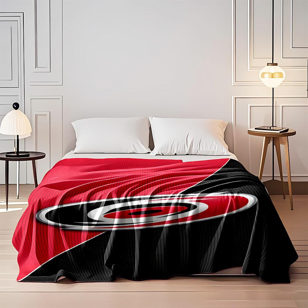 Red and Black Swirl Logo Blanket print blanket soft and cozy perfect for the living room bed sofa or a nap,gift