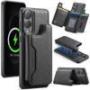 MAGKING K3 Series For Samsung Galaxy S25 Edge Case Compatible with MagSafe Wallet PC+TPU+PU Phone Cover