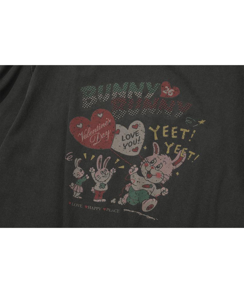 CPGN STUDIO Bunnynny Pigment Short Sleeve T-Shirt Smoke Black