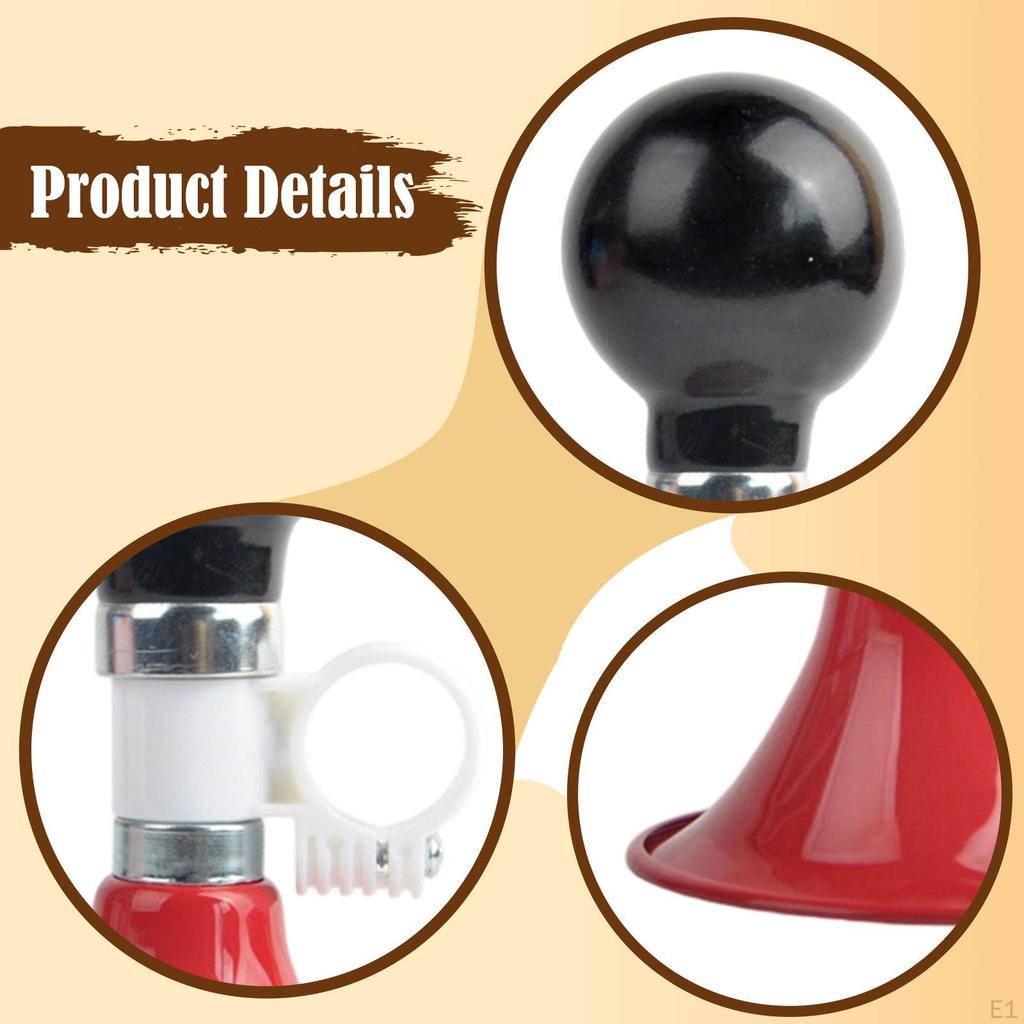 Bicycle Horn for 22mm Handlebars, Loud Clear Sound, Trumpet, Universal Portable Decoration,