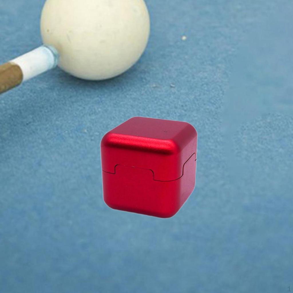 Aluminum Mini Cue Tip Chalk Holder Billiard Pool Chalks Carrier Case for