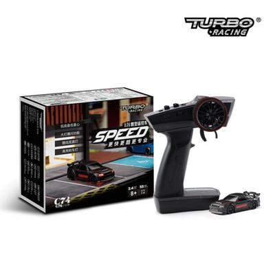 Hitec Turbo Racing Машина для шоссейных гонок C74 Черная Масштаб 1:76