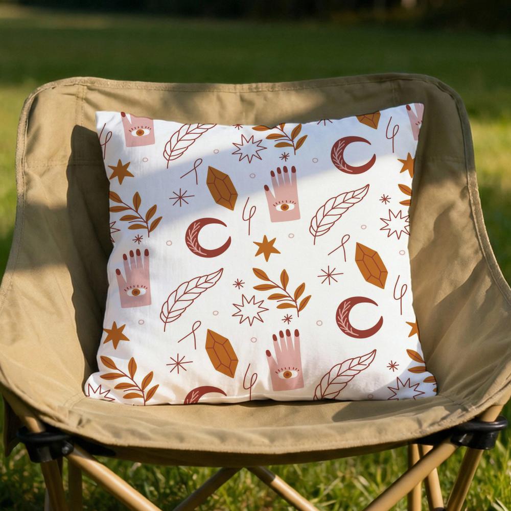 Abstract Boho Pattern Cushion Cover Soft Reversible Durable Pillow Cover MultiScene Use for Home Car Daily Comfort