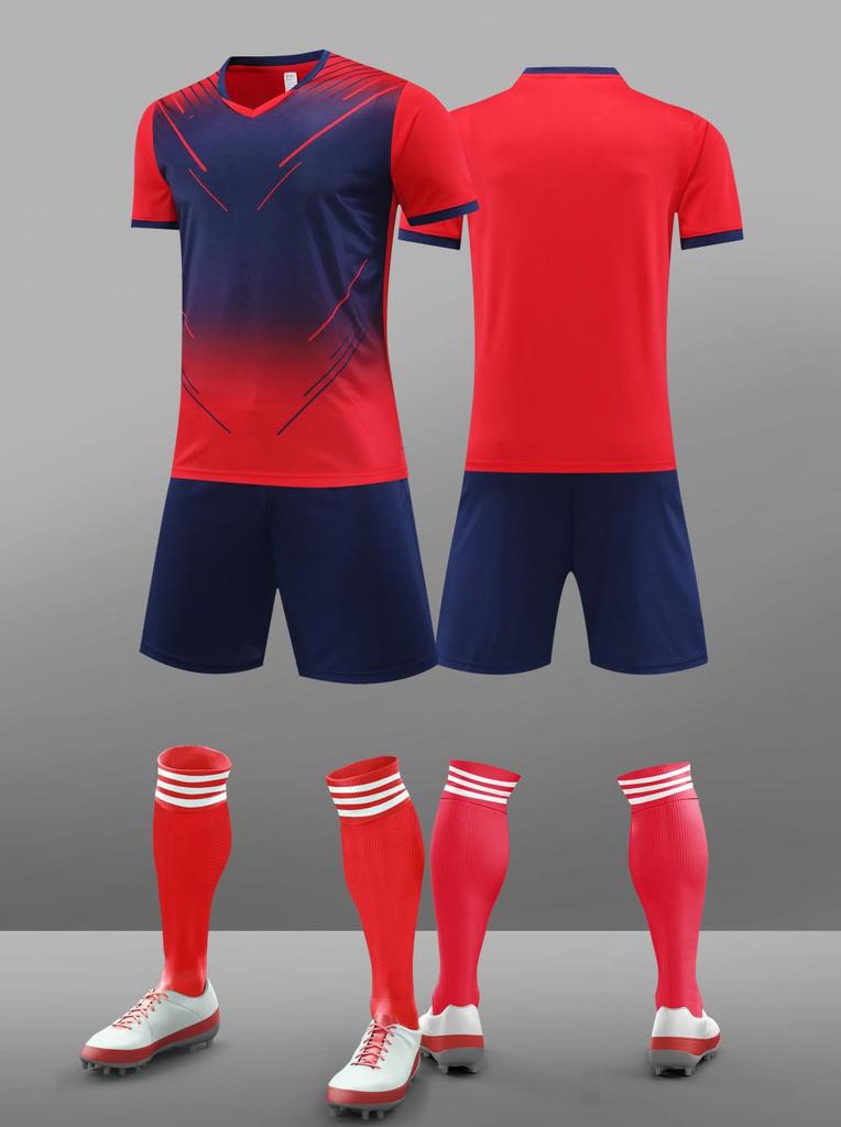 Комплект футбольной формы, Тренировочная форма для мужчин и женщин, Короткий рукав, Быстросохнущая, Для студентов, Детская футбольная форма, Спортивная начальная школа S