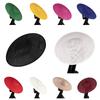 Solid Color Mesh Hat Wide Brim Masquerade Top Hat Fashion Vintage Fascinator Hat  Girl