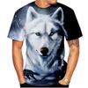 New Fashion Werewolf Short Sleeve 3D Printed Casual Men's T-Shirt, Stylish and Trendy Crew Neck Top