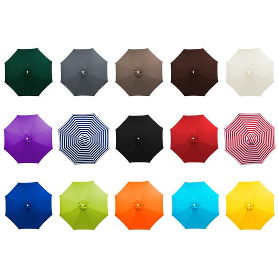 Yousheng 9 футов сменный навес зонт от солнца навес патио уличный зонт верхняя часть с 8 ребрами для рамы зонта на рынке