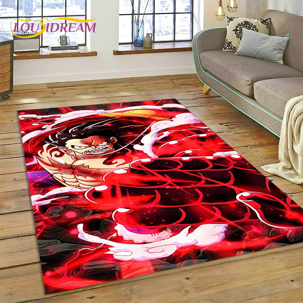 3D мультфильм HD One PIECE-E ковер в стиле аниме для дома, гостиной, спальни, дивана, коврика, декор, детский коврик, нескользящий напольный коврик, подарок