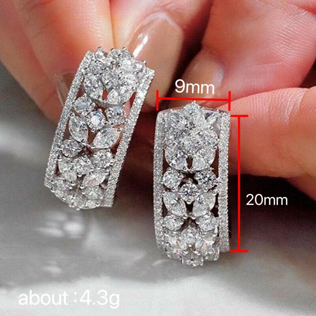 BELLA BOX Роскошные серьги-гвоздики геометрической формы, женские серьги с инкрустацией из кубического циркония, новые модные ювелирные изделия для свадебной вечеринки