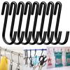 4/8Pcs S-shaped Stainless Steel Hanging Hooks Kitchen Bathroom Hangers Holder