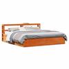 VidaXL Bed Frames and Headboard Wax Brown 180x200 Cm Pine Wood, Bedroom Furniture, Bed Base, Wooden Bed, 3306335