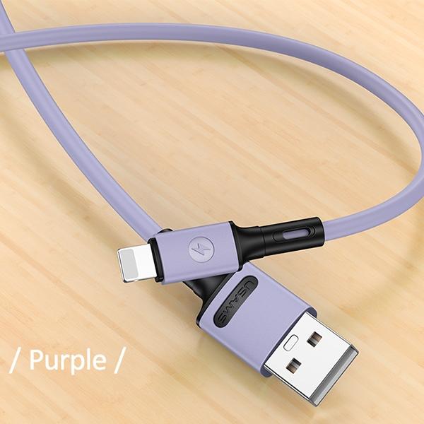 Kabel Lightning USAMS 1m Szybkie ładowanie Purpurowy