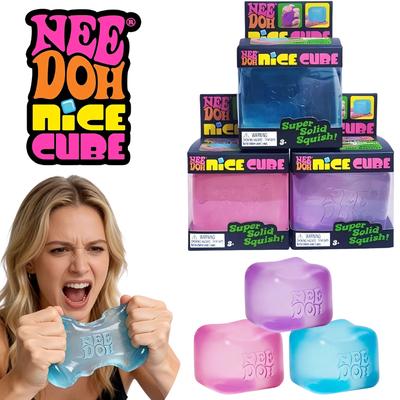 Needoh Nice Cube Сенсорный Сниматель Стресса Игрушка-Фиджет Для Тревоги и Концентрации Настольный Сенсорный Куб Для Взрослых и Детей.