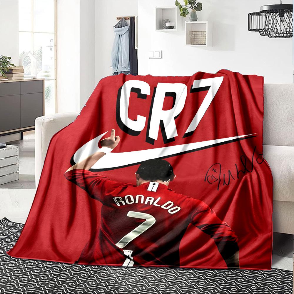Cristiano Ronaldo Blanket Warmthful Decor Great for Office Chair Picnics Office for All Seasons Modern Style Perfect Gift for Relatives and Friends