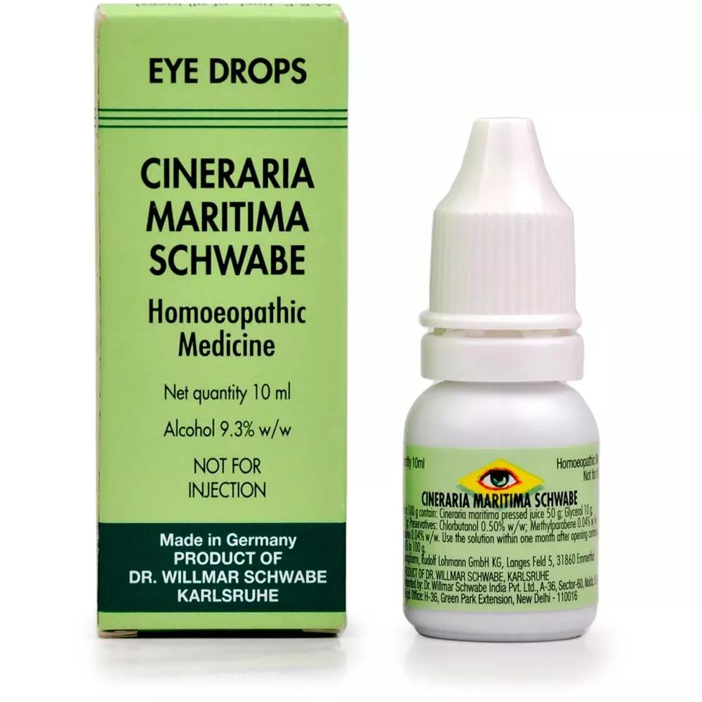 Dr Willmar Schwabe Германия Cineraria Maritima глазные капли гомеопатическое лекарство 10 мл
