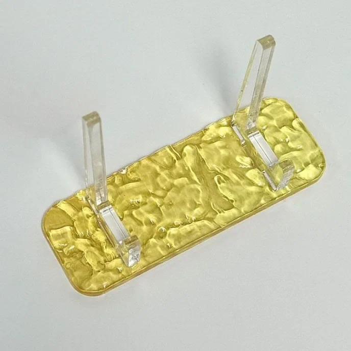 Beautiful Water Ripple Acrylic Japanese Goods Holder Anime Character Souvenir Round Metal Badge Quicksand Board Display Stand