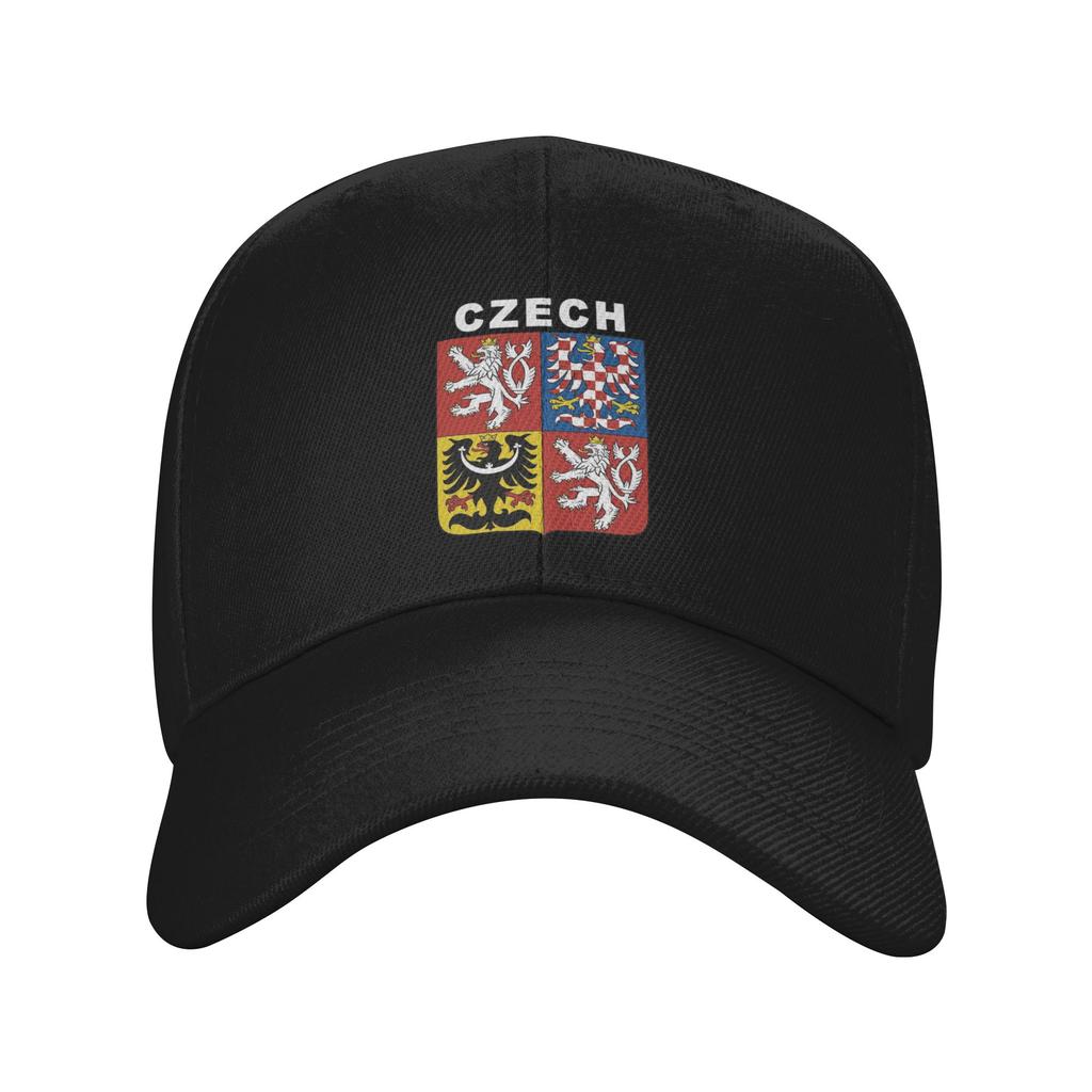 UnisexCzech Republic Coat of Arms Hat Vintage Snapback Cap Adjustable Casual Headwear