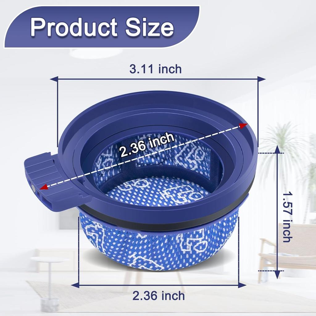 Suitable for wireless vacuum cleaner HEPA replacement filter Blue 2 sets equipped with a side brush suitable model: suitable for Samsung Bespoke